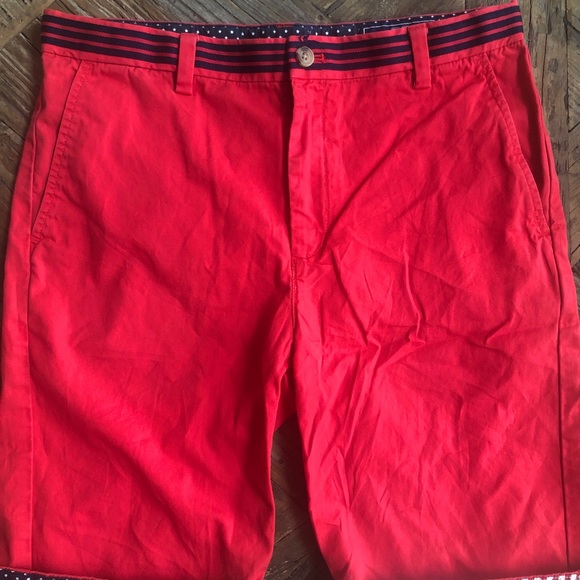 Vineyard Vines Red Khaki Shorts - Picture 1 of 9